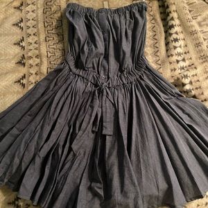 Brand new blue denim romper